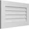 Ekena Millwork Vertical Surface Mount PVC Gable Vent: Non-Functional, w/ 3-1/2"W x 1"P Standard Frame, 30"W x 18"H GVPVE30X1801SN - alternate 4